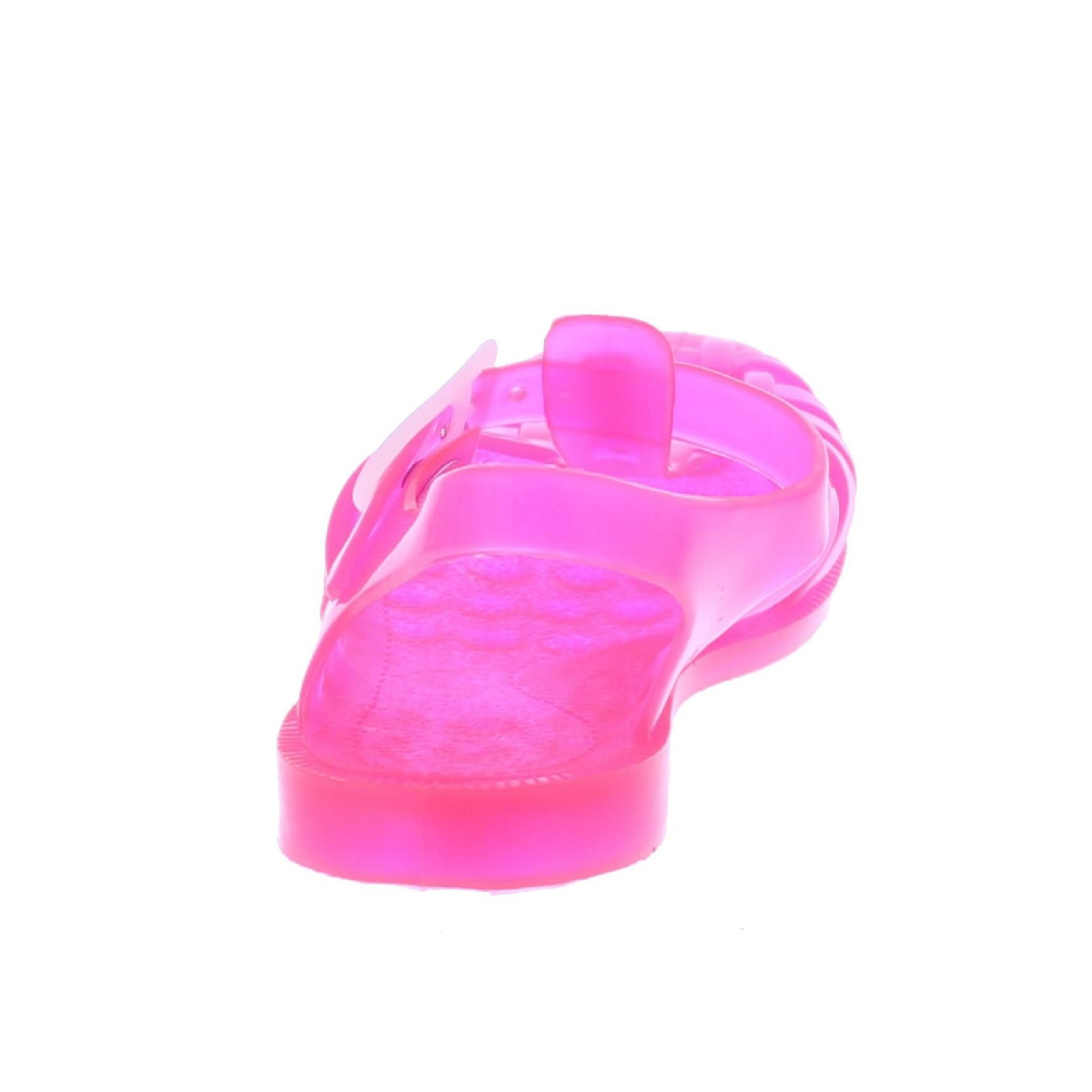 ...  Accessoires  Chaussure  Sandales fille en plastique rose fluo