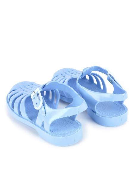 Sandales Aquatiques En Plastique Bebe Bleu Pastel Meduse Couleur Bleu Taille 23