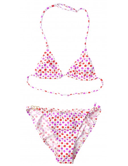 Polka dots print and shiny bikini Naturelle TS